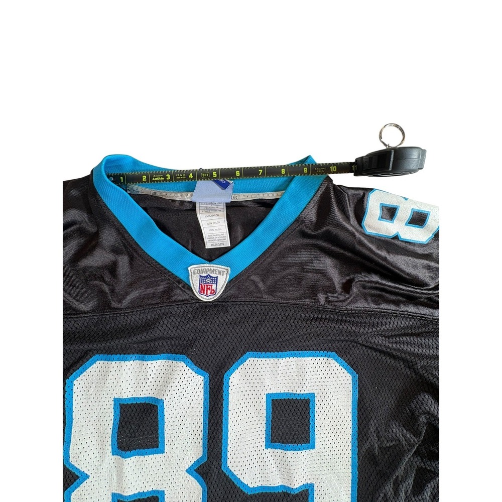 Reebok NFL Carolina Panthers Steve Smith 89 Jersey Mens XXL Black Mesh Football - Picture 10 of 13